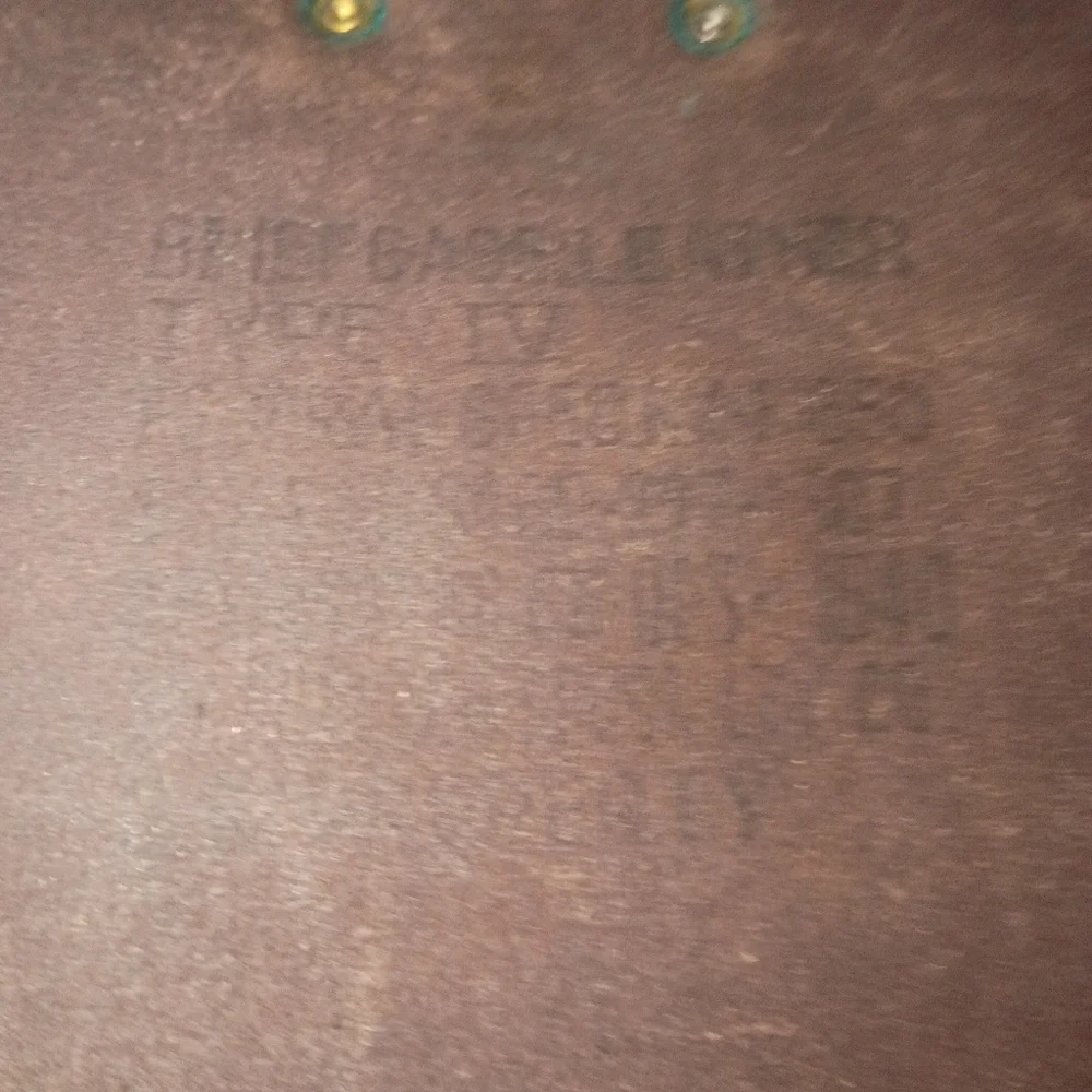 Vintage US Government Type VIII Leather Briefcase Navigation Document Bag Brass